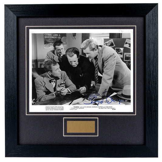 Lloyd Bridges Personally Signed Trapped 8 x 10 Photograph Framed