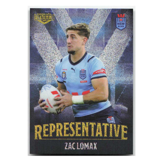 Zac Lomax Representative Blues REP19/48 2025 NRL Elite Trading Card