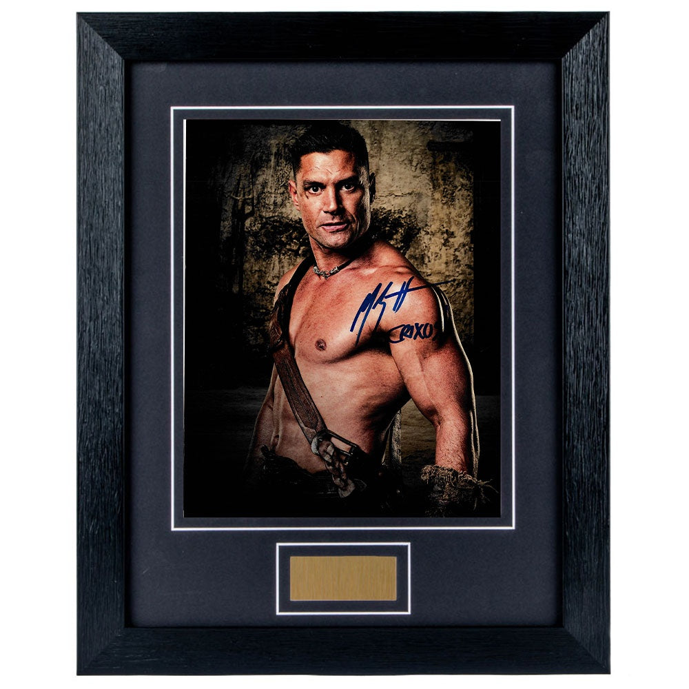 Manu Bennet Personally Signed Spartacus 8 x 10 Photograph Framed