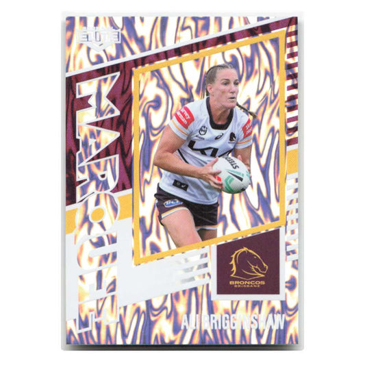 Ali Brigginshaw Marquee Broncos M03/44 2025 NRL Elite Trading Card