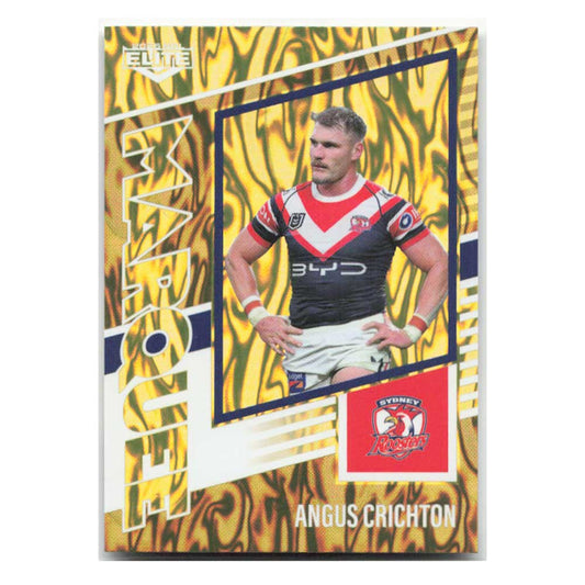 Angus Crichton Marquee Gold Roosters MG37/44 #40/93 2025 NRL Elite Trading Card