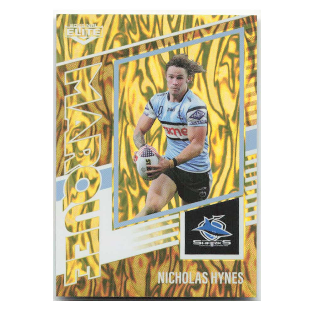 Nicholas Hynes Marquee Gold Sharks MG10/44 #86/93 2025 NRL Elite Trading Card