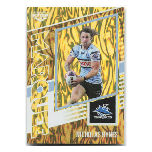 Nicholas Hynes Marquee Gold Sharks MG10/44 #86/93 2025 NRL Elite Trading Card