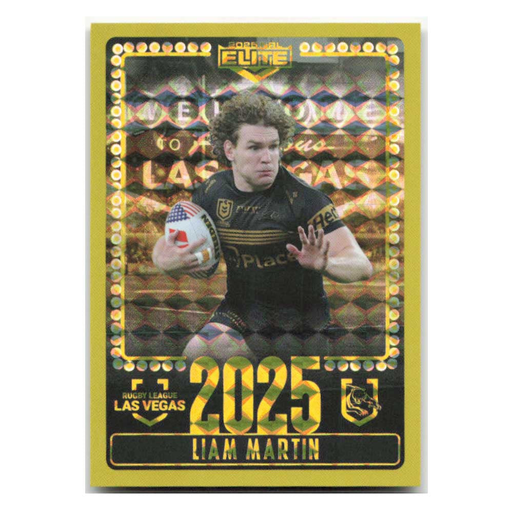 Liam Martin 2025 Las Vegas Panthers V17/30 2025 NRL Elite Trading Card