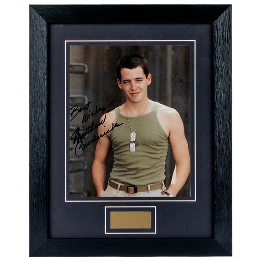 Matthew Broderick Personally Signed Biloxi Blues 8 x 10 Photograph Framed