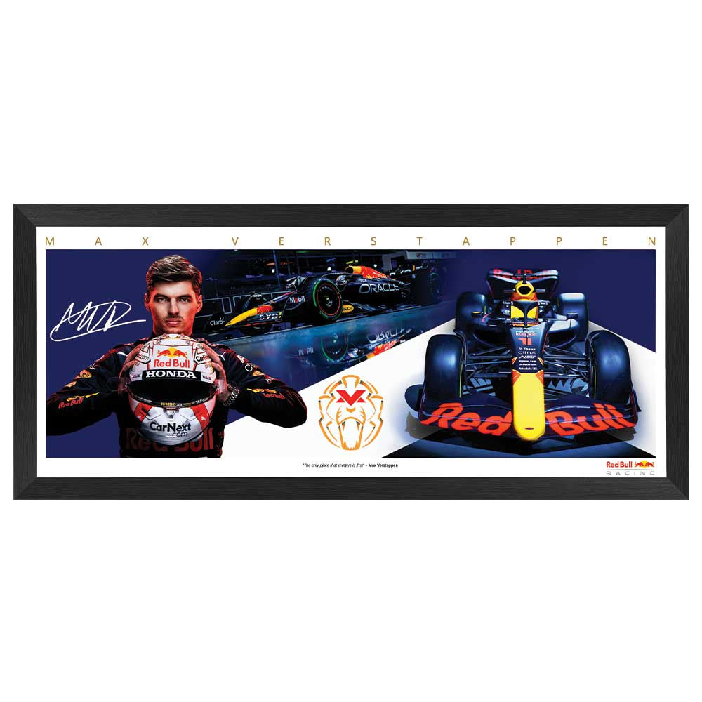 Formula 1 Max Verstappen Redbull Mini Wings Print Framed