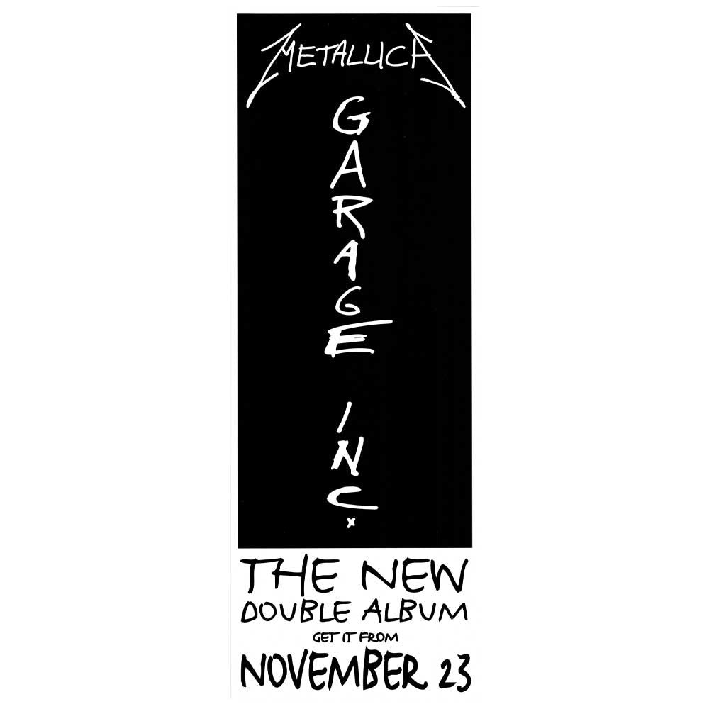 Metallica - Garage Inc. Daybill Poster Unframed