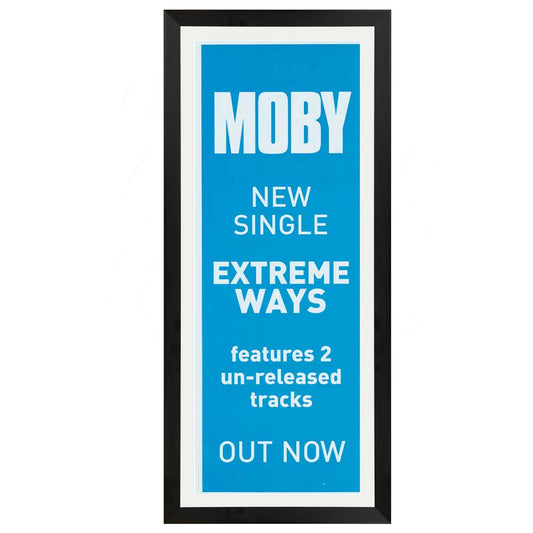 Moby - Extreme Ways Vintage Daybill Poster Framed
