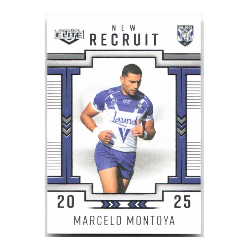 Marcelo Montoya New Recruit Bulldogs NR05/38 2025 NRL Elite Trading Card
