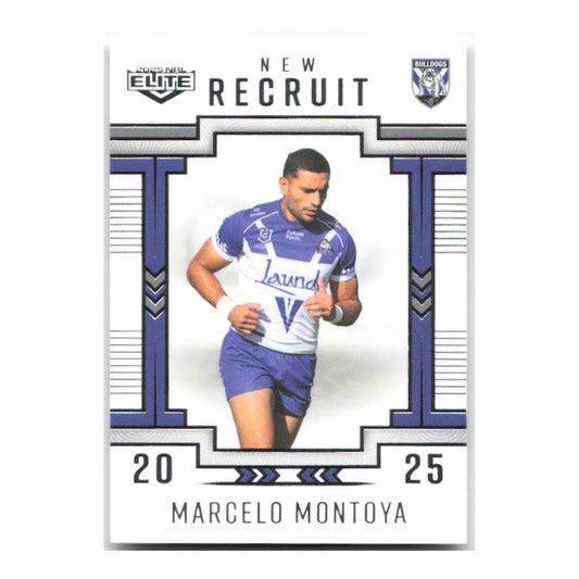 Marcelo Montoya New Recruit Bulldogs NR05/38 2025 NRL Elite Trading Card
