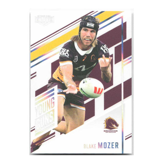 Blake Mozer Young Guns Broncos YG01/34 #198/221 2025 NRL Elite Trading Card