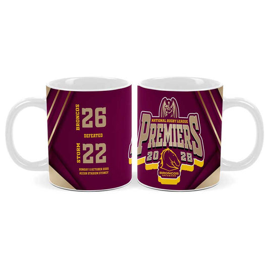 Brisbane Broncos NRL 2025 Premiers Mug – Score Design