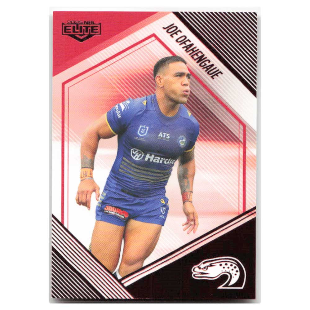 Joe Ofahengaue Mojo Ruby Eels MR 097 #18/53 2025 NRL Elite Trading Card