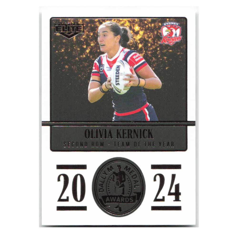 Olivia Kernick 2024 Daly M Medal Roosters DM30/36 2025 NRL Elite Trading Card
