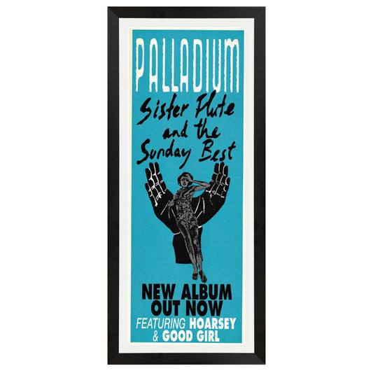 Palladium – Sister Flute and the Sunday Best Vintage Daybill Poster Framed