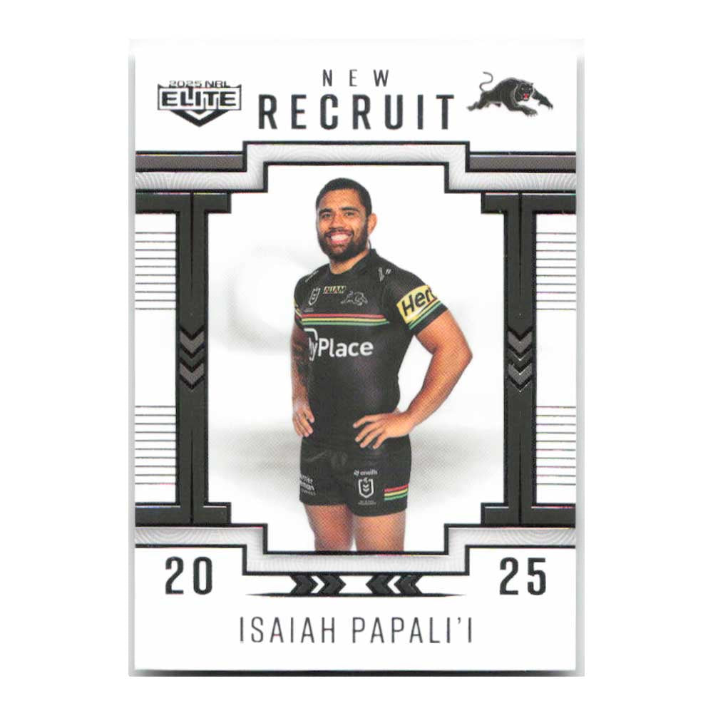 Isaiah Papali'i New Recruit Panthers NR23/38 2025 NRL Elite Trading Card