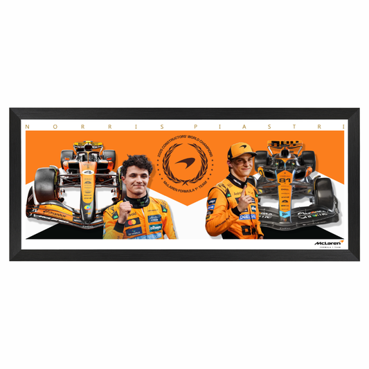 McLaren 2025 Constructors' Champions F1 Mini Wings Framed Print