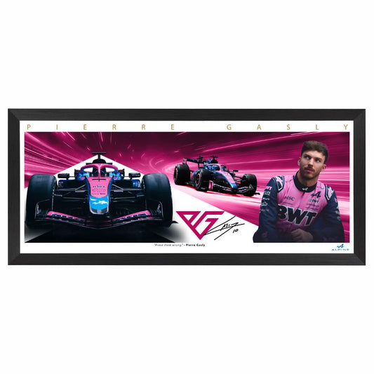 Pierre Gasly 2026 Alpine F1 Mini Wings Framed Print