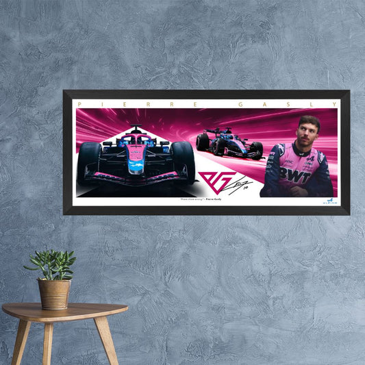 Pierre Gasly 2026 Alpine F1 Mini Wings Framed Print