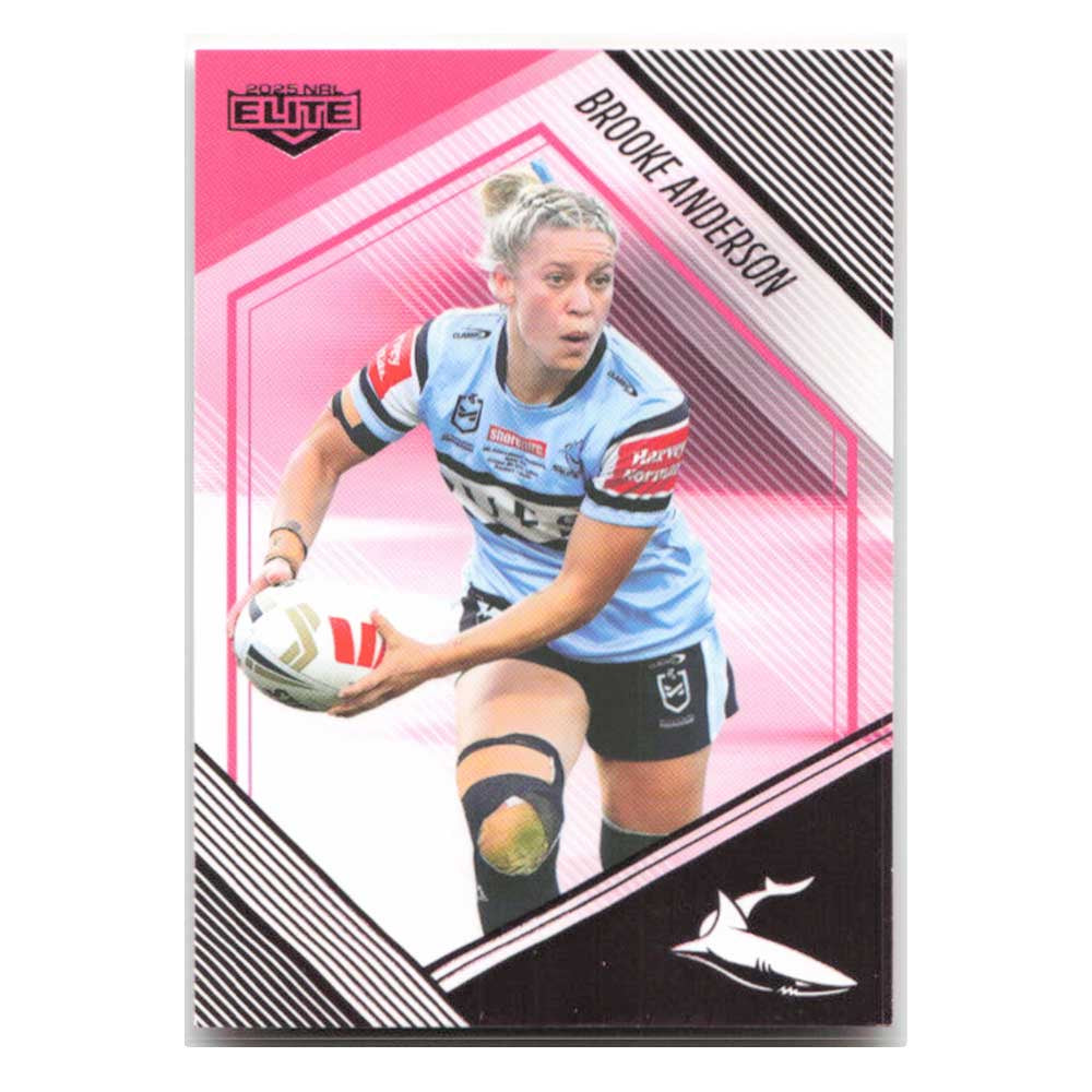 Brooke Anderson Pink Diamond Sharks PD13/60 #58/68 2025 NRL Elite Trading Card