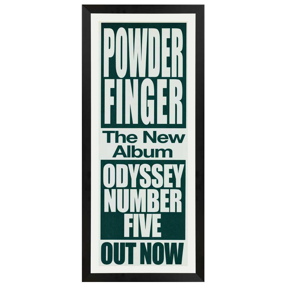 Powderfinger - Odyssey  Number Five Promotional Vintage Daybill Poster Framed