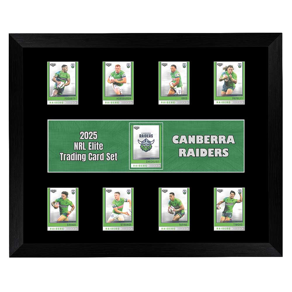 Canberra Raiders 2025 Elite Trading Card Frame