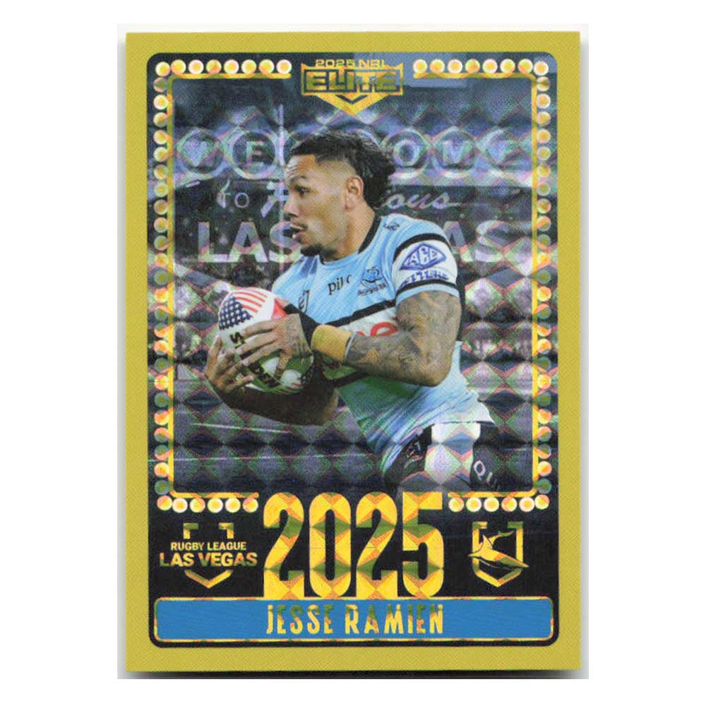 Jesse Ramien 2025 Las Vegas Sharks V23/30 2025 NRL Elite Trading Card