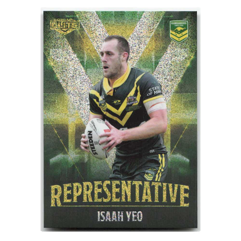 Isaah Yeo Representaive Kangaroos REP16/48 2025 NRL Elite Trading Card