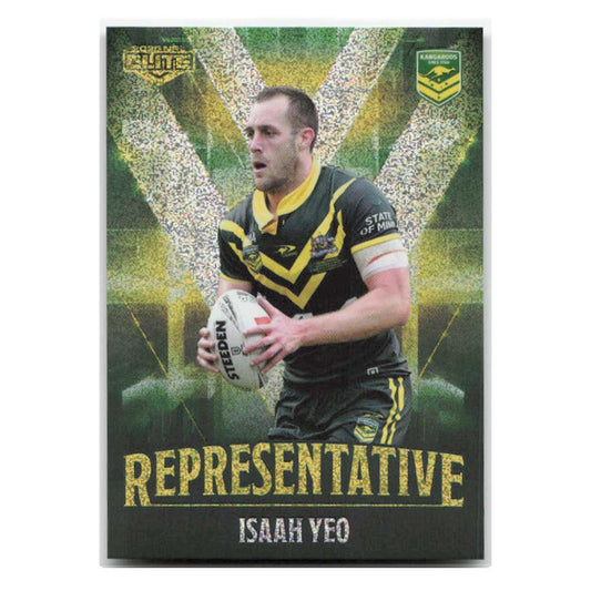 Isaah Yeo Representaive Kangaroos REP16/48 2025 NRL Elite Trading Card