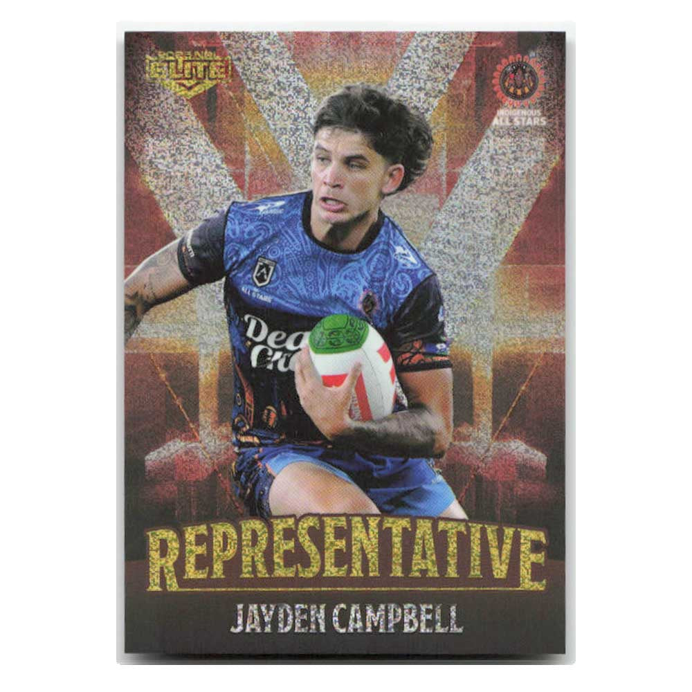 Jayden Campbell Representaive Indigenous All Stars REP33/48 2025 NRL Elite Trading Card