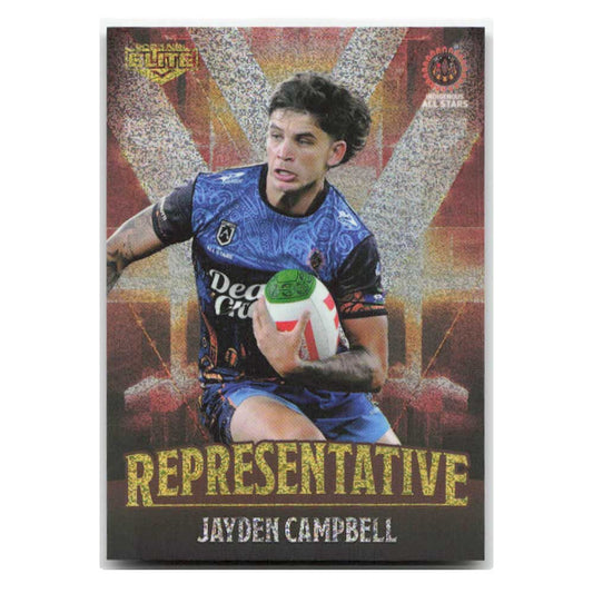 Jayden Campbell Representaive Indigenous All Stars REP33/48 2025 NRL Elite Trading Card