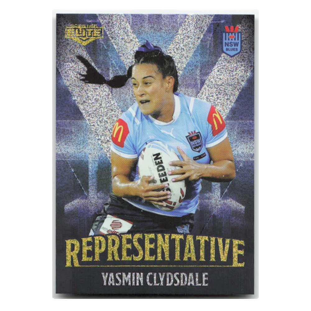 Yasmin Clydsdale Representaive Blues REP22/48 2025 NRL Elite Trading Card