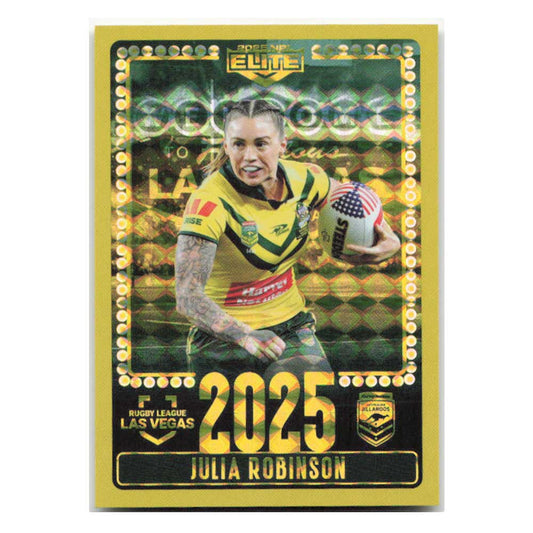 Julia Robinson 2025 Las Vegas Jillaroos V28/30 2025 NRL Elite Trading Card