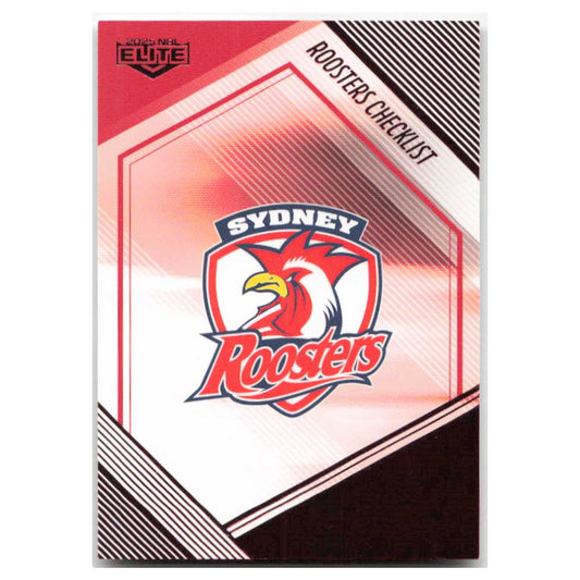 Roosters Checklist Mojo Ruby MR127 #47/53 2025 NRL Elite Trading Card
