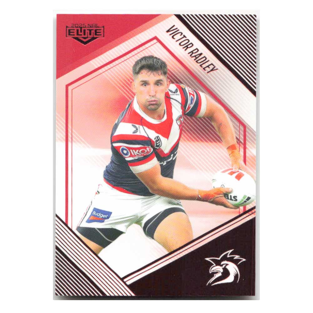 Victor Radley Mojo Ruby Roosters MR 131 #18/53 2025 NRL Elite Trading Card