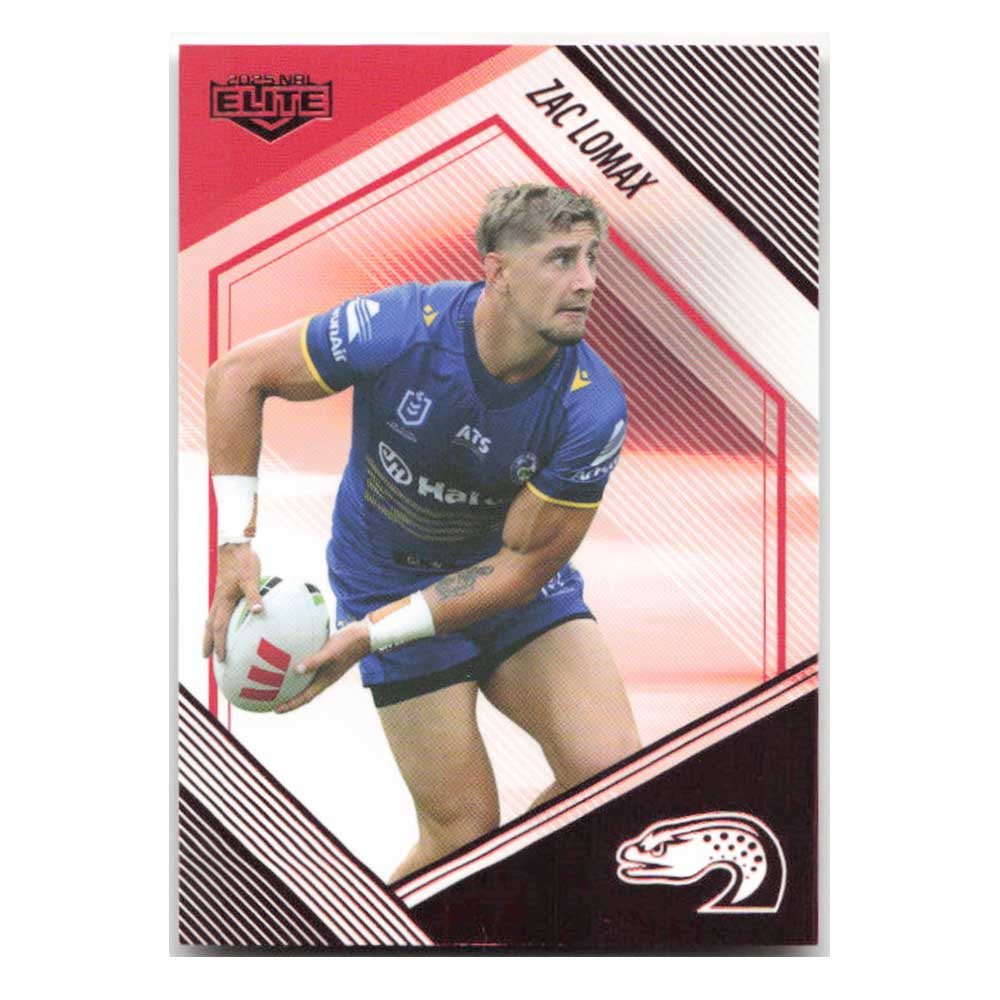 Zac Lomax Mojo Ruby MR095 #15/53 2025 NRL Elite Trading Card