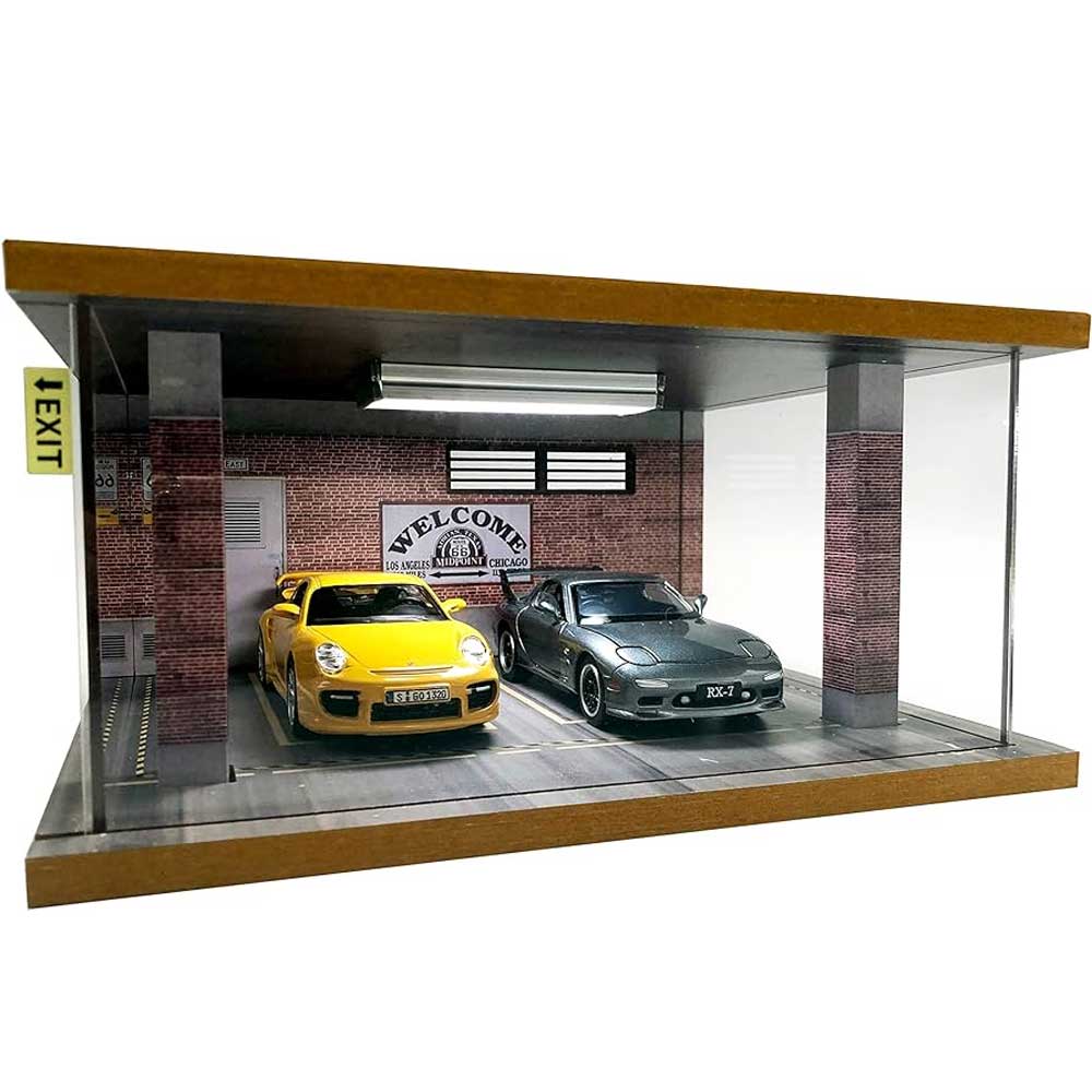 1:24 Scale Model Car Parking Garage - 2 Car