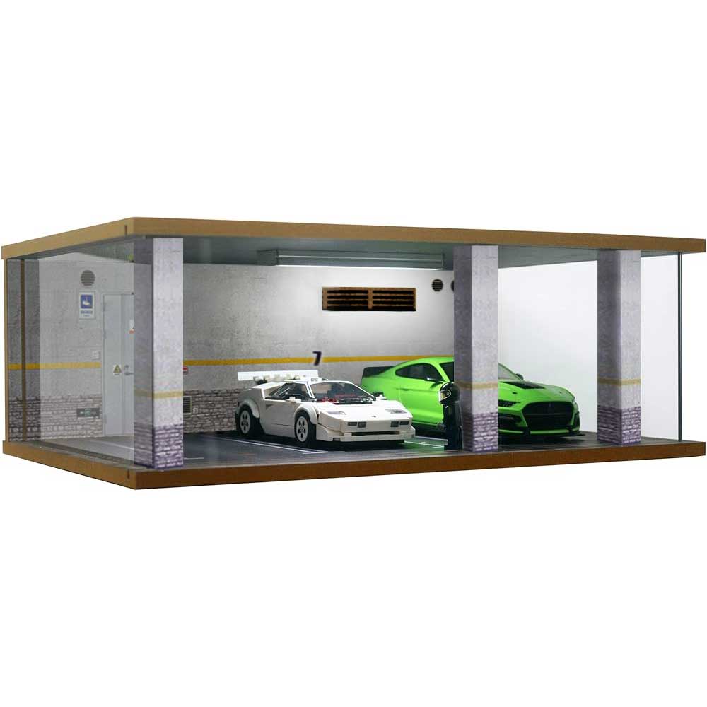 1:24 Scale Model Car Parking Garage - 3 Car