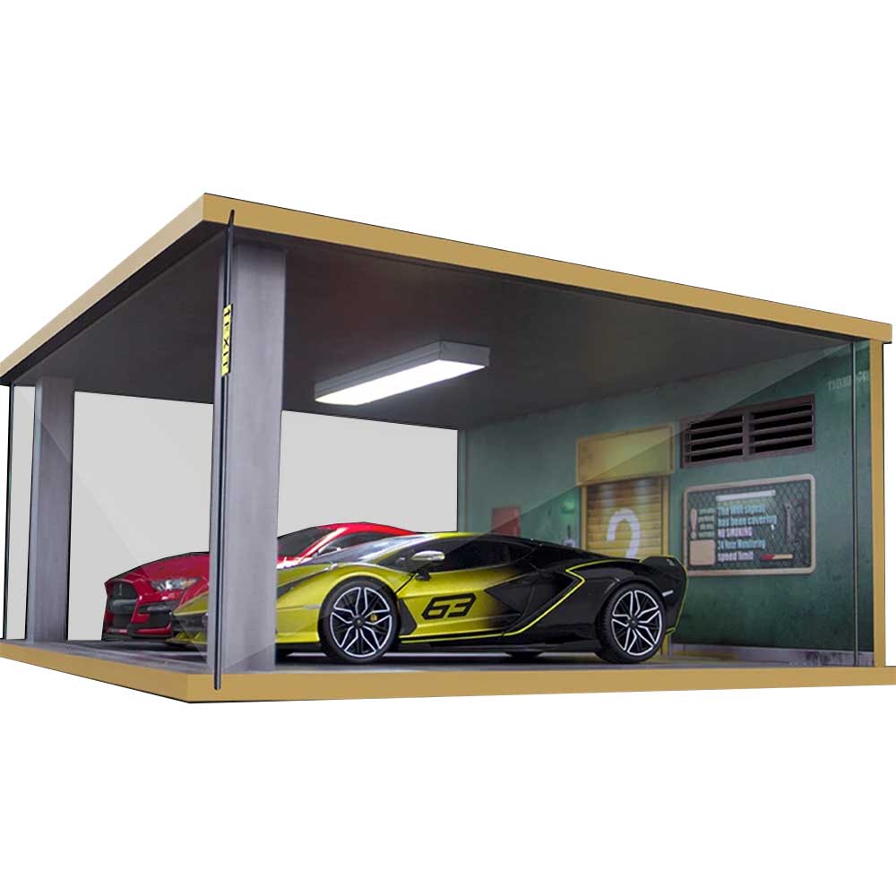 1:18 Scale Model Car Parking Garage