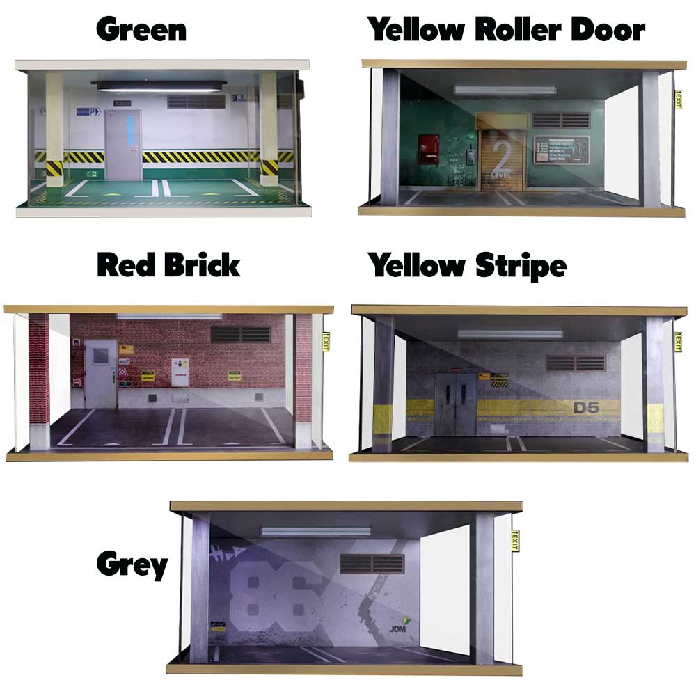 1:18 Scale Model Car Parking Garage