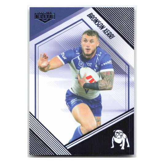 Bronson Xerri Mojo Sapphire Bulldogs MS 027 #01/27 2025 NRL Elite Trading Card