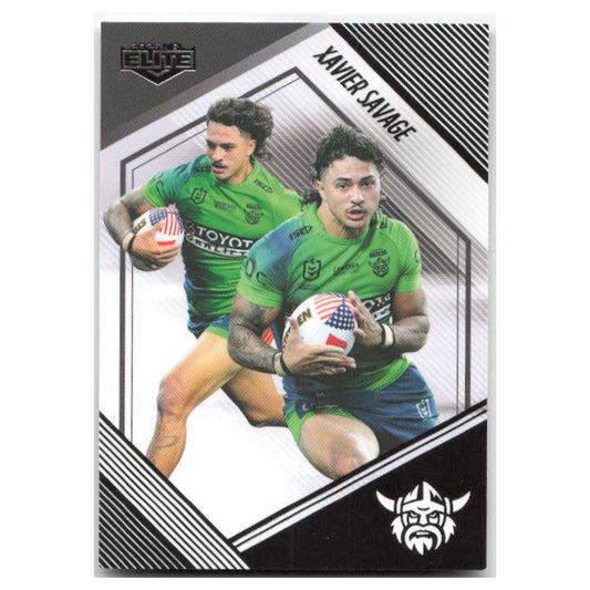 Xavier Savage Mojo Black Raiders MB 015 #3/6 2025 NRL Elite Trading Card