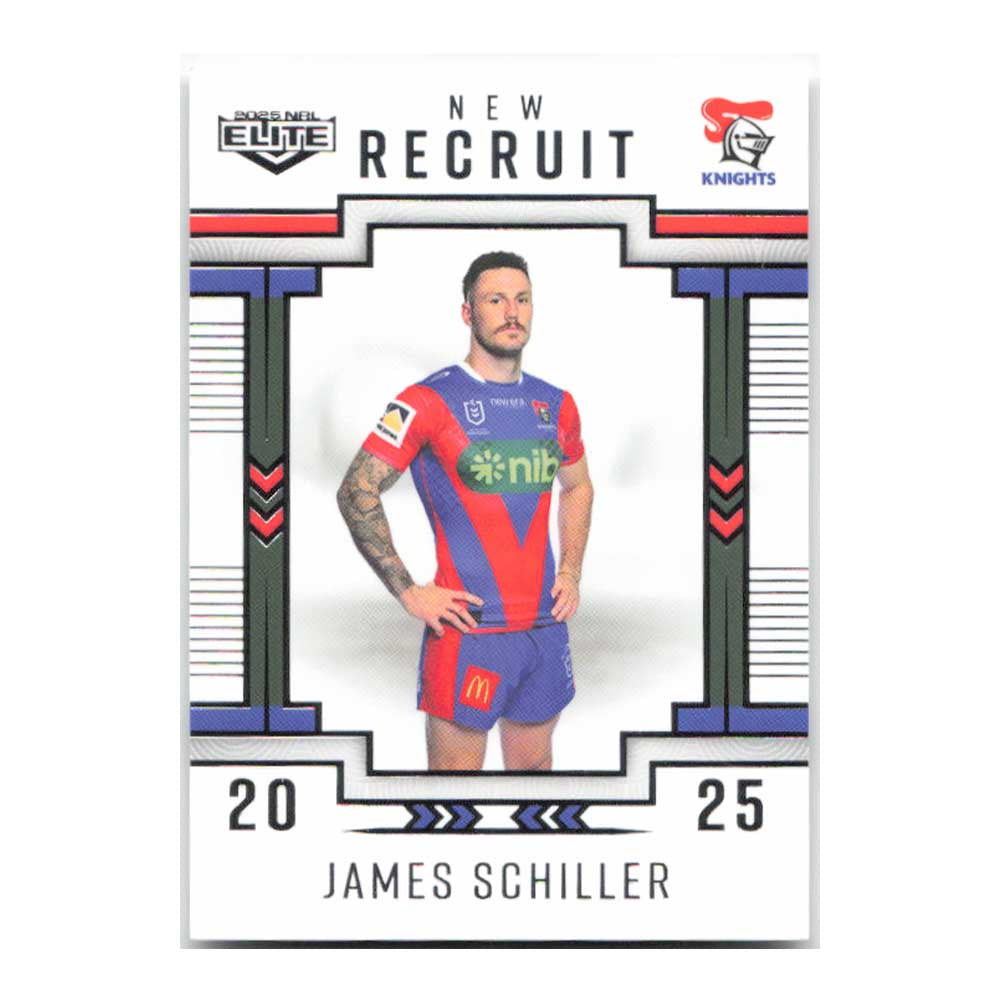 James Schiller New Recruit Knights NR18/38 2025 NRL Elite Trading Card