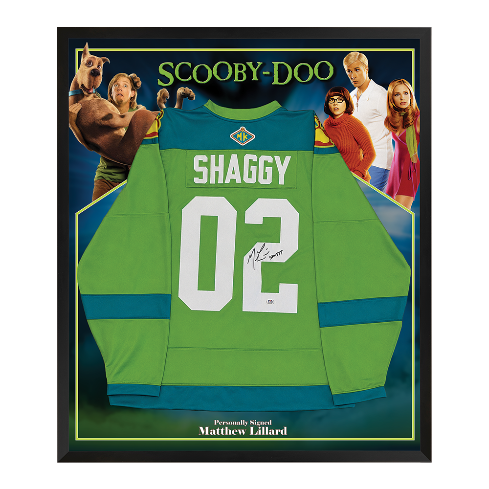Matthew Lillard Signed Shaggy Framed Jersey