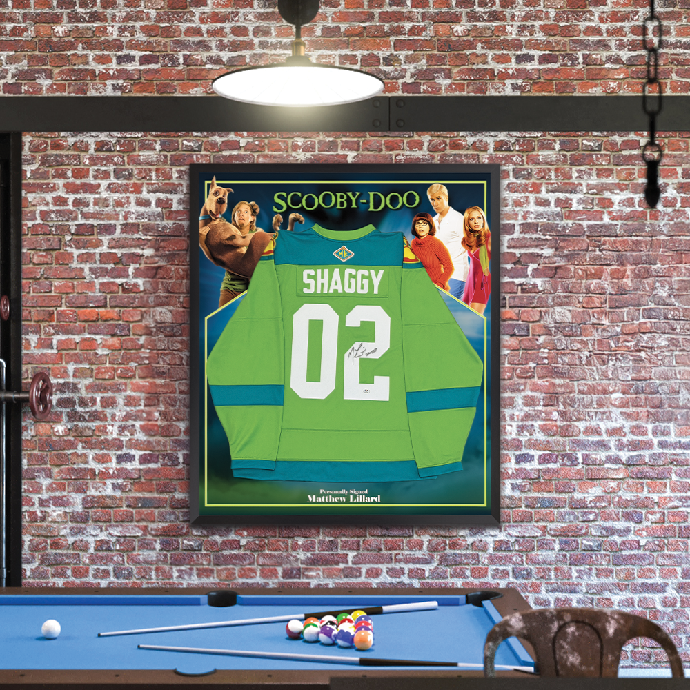 Matthew Lillard Signed Shaggy Framed Jersey