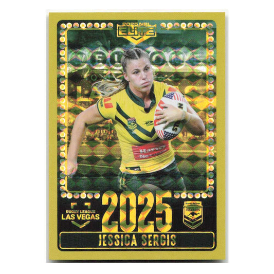 Jessica Sergis 2025 Las Vegas Jillaroos V29/30 2025 NRL Elite Trading Card