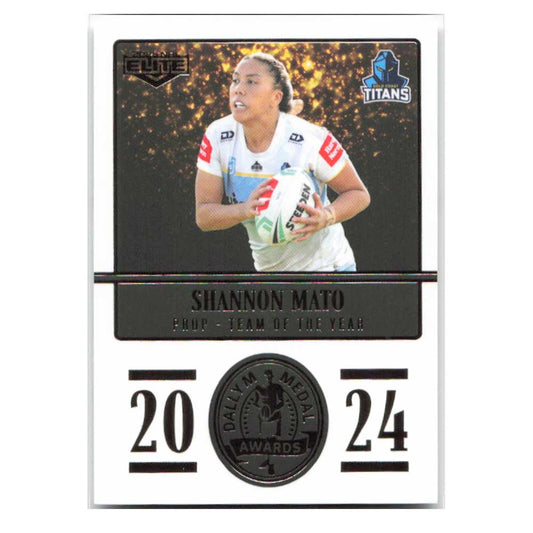Shannon Mato 2024 Daly M Medal Titans DM29/36 2025 NRL Elite Trading Card
