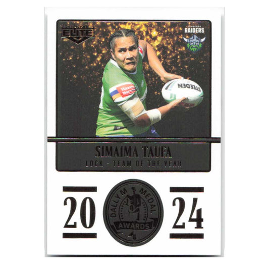 Simaima Taufa 2024 Daly M Medal Raiders DM32/36 2025 NRL Elite Trading Card