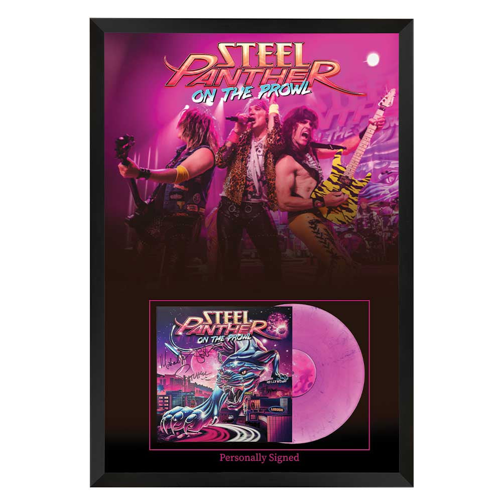 Steel Panther Signed ‘On the Prowl’ Framed Album