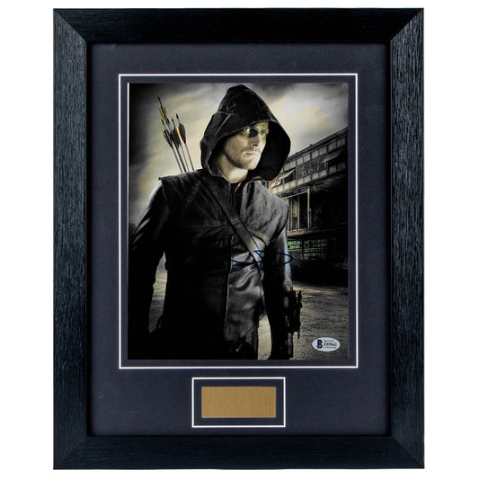 Stephen Amell Signed Arrow 8 x 10 Photograph Framed V2 (BAS)